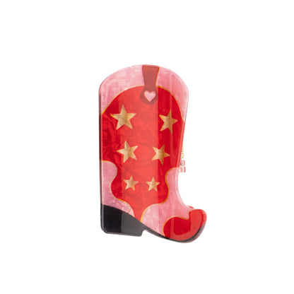 Cowboy boot hair clip