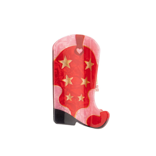 Cowboy boot hair clip