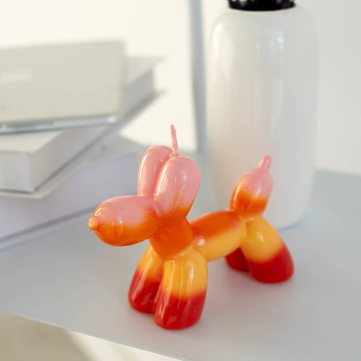 Sunset Balloon Dog Candle