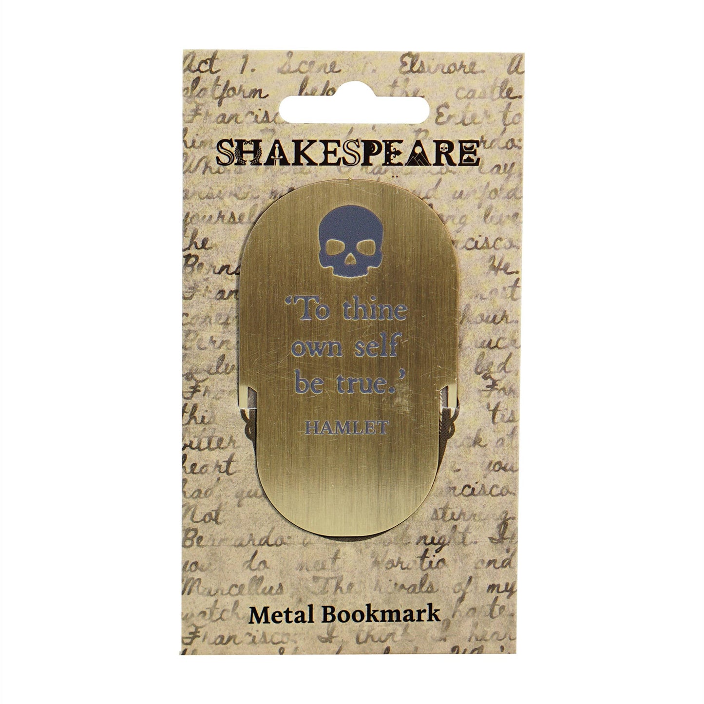 Marque-page en métal Shakespeare - Hamlet