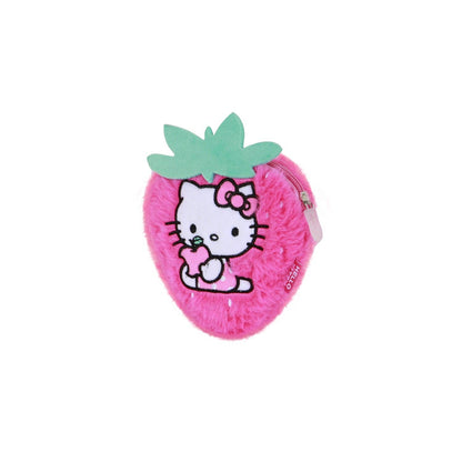 Hello Kitty Plüsch-Geldbörse – Erdbeere