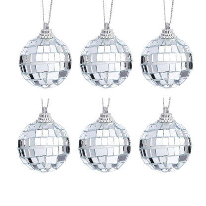 Mini Boule de Noël à facettes 6-Pack