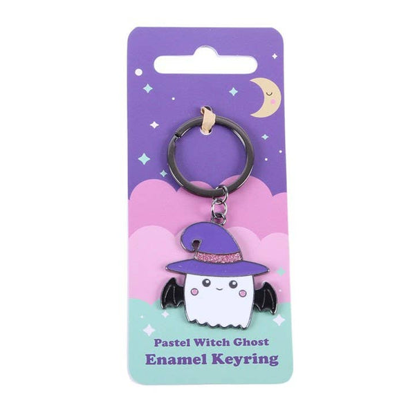 Pastel Goth Witch Ghost Keychain