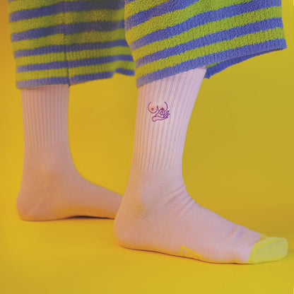 Embroidered Boob Socks