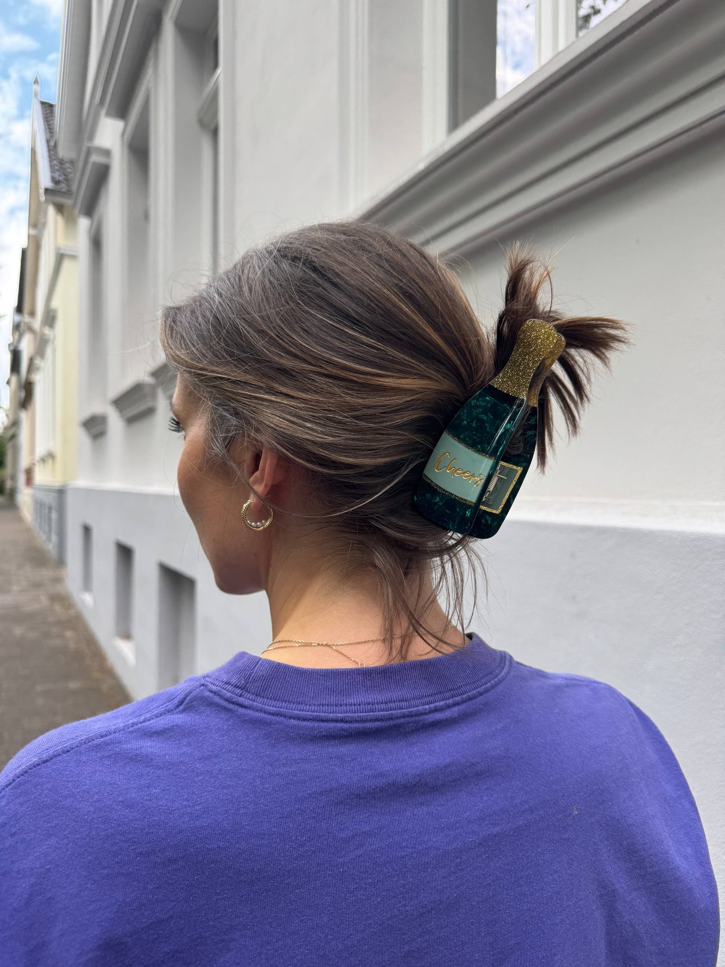 Pince à cheveux Champagne