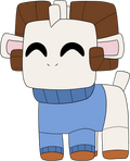 Peluche 8-Bit Rammie – 30,5 cm