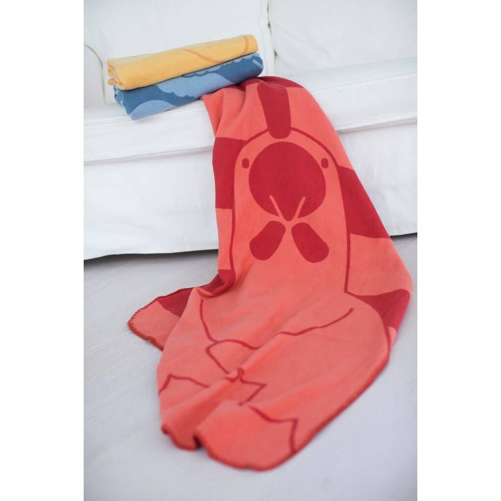 Zachte kip ruitjesstof