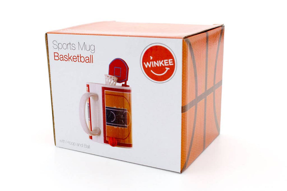 Tasse mit Basketballkorb