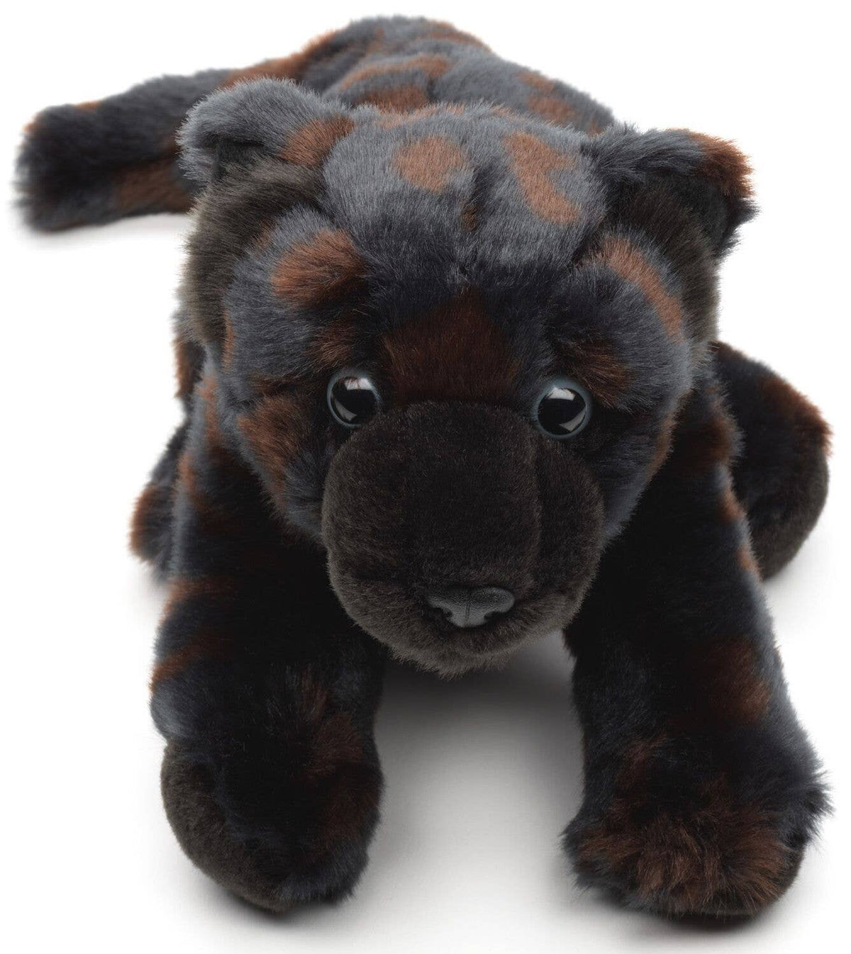 Sitting black panther plush toy