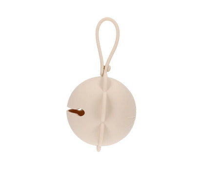 Porte-sucette en silicone Fleur ivoire