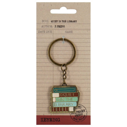 Pulteney Press Silence in the Library Keychain