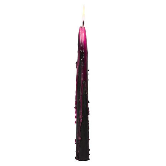 Ensemble de 4 bougies gothiques roses “Vampire Tears”