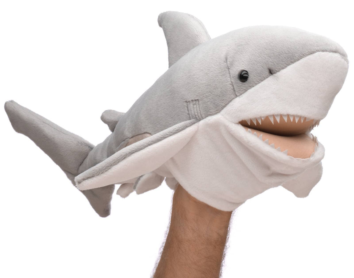 Great white shark hand puppet