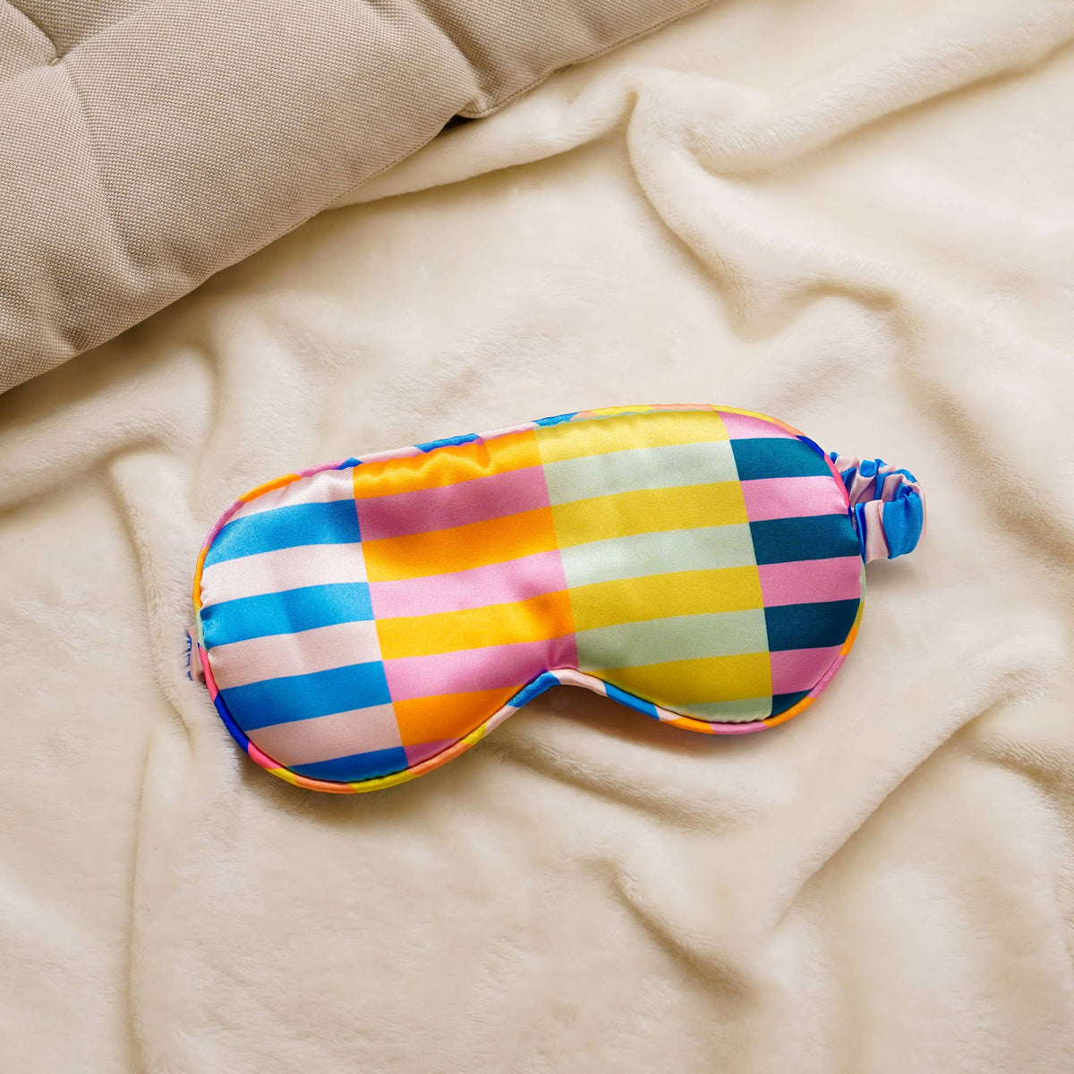 Multicolor Striped Sleep Mask