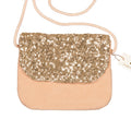 Gold Sequin Velvet Handbag