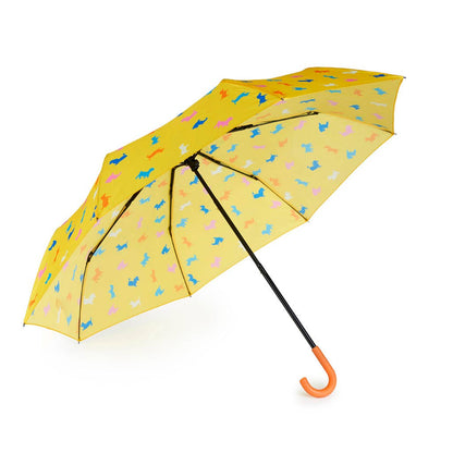Children's umbrella, Puppymbrella, yellow, with cover, nylon