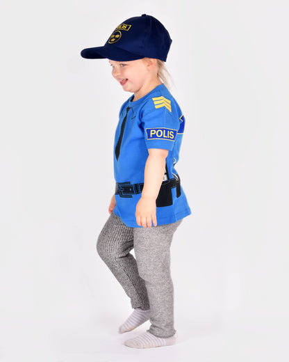 T-shirt Police en coton biologique 98-104 cl 2-4 ans