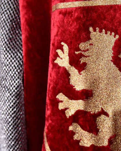 Tunique Chevalier rouge avec capuche 98-104 cm 2-4 ans