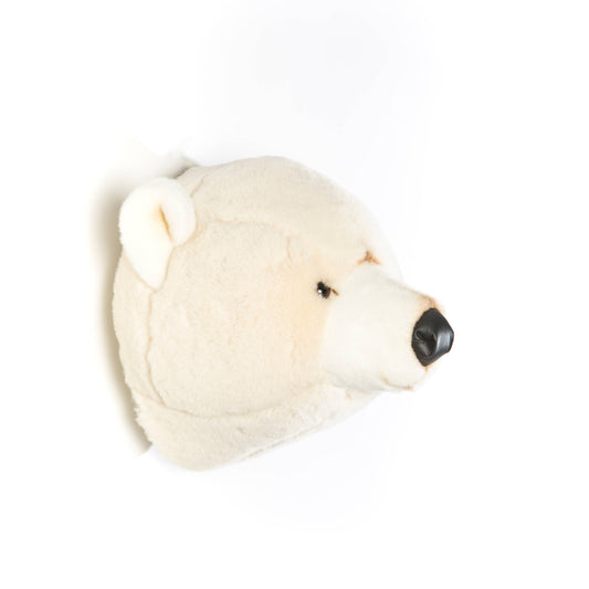 Basil the Polar Bear Plush Wall Decoration