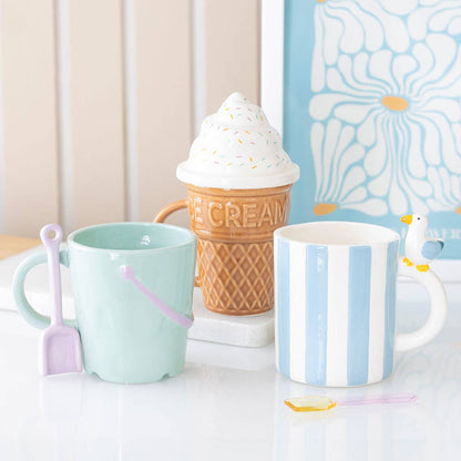 Mug Seau Pastel avec Cuillère Pelle