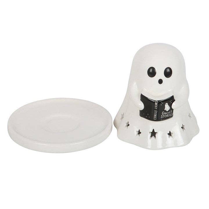 Halloween "Ghost Stories" tealight and incense cone holder