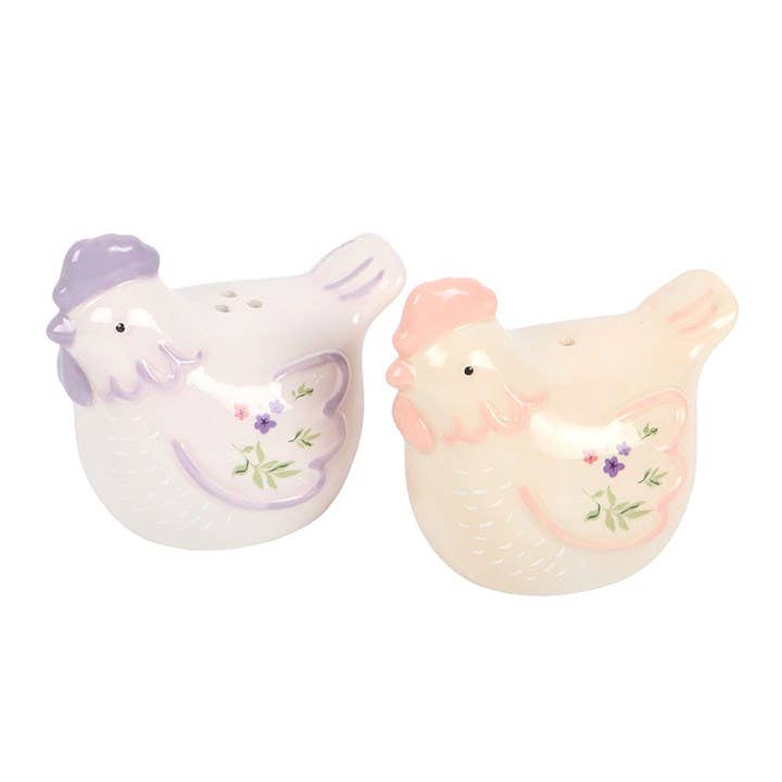 Salt and pepper, flower hens