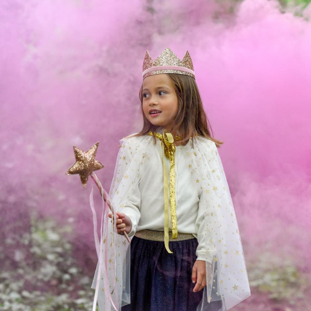 Princess Cape with Gold Stars