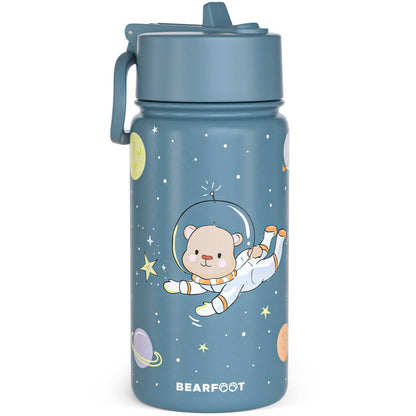 Thermo Kids Water Bottle Stainless Steel - Astro Bear blue