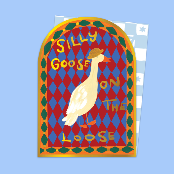 Wacky Goose at Large Arched Card