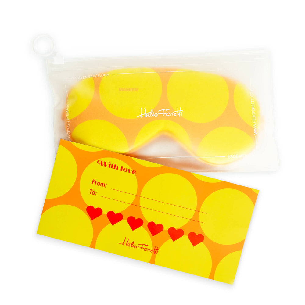 Slaapmasker met gouden stippen