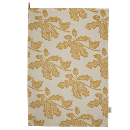 Torchon Woodland - feuille ocre
