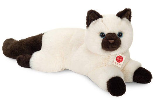 Plush Sacred Birman Cat lying down