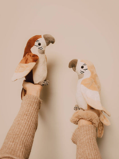 Pierre the Talking Parrot Plush - Rust