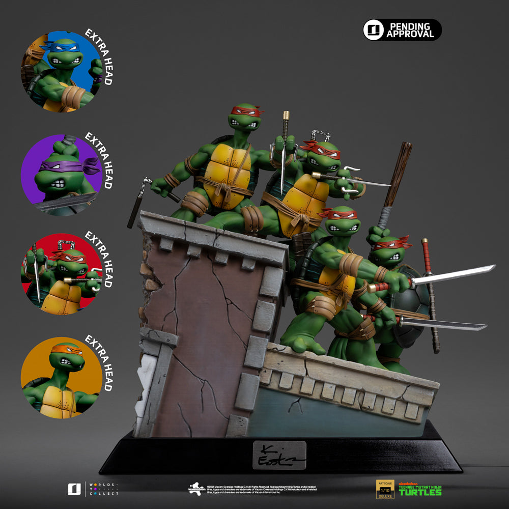 Pre-Order - TMNT 1st Cover Set Statue (Signed Version) - Teenage Mutant Ninja Turtles - Art Scale 1/10 - Iron Studios