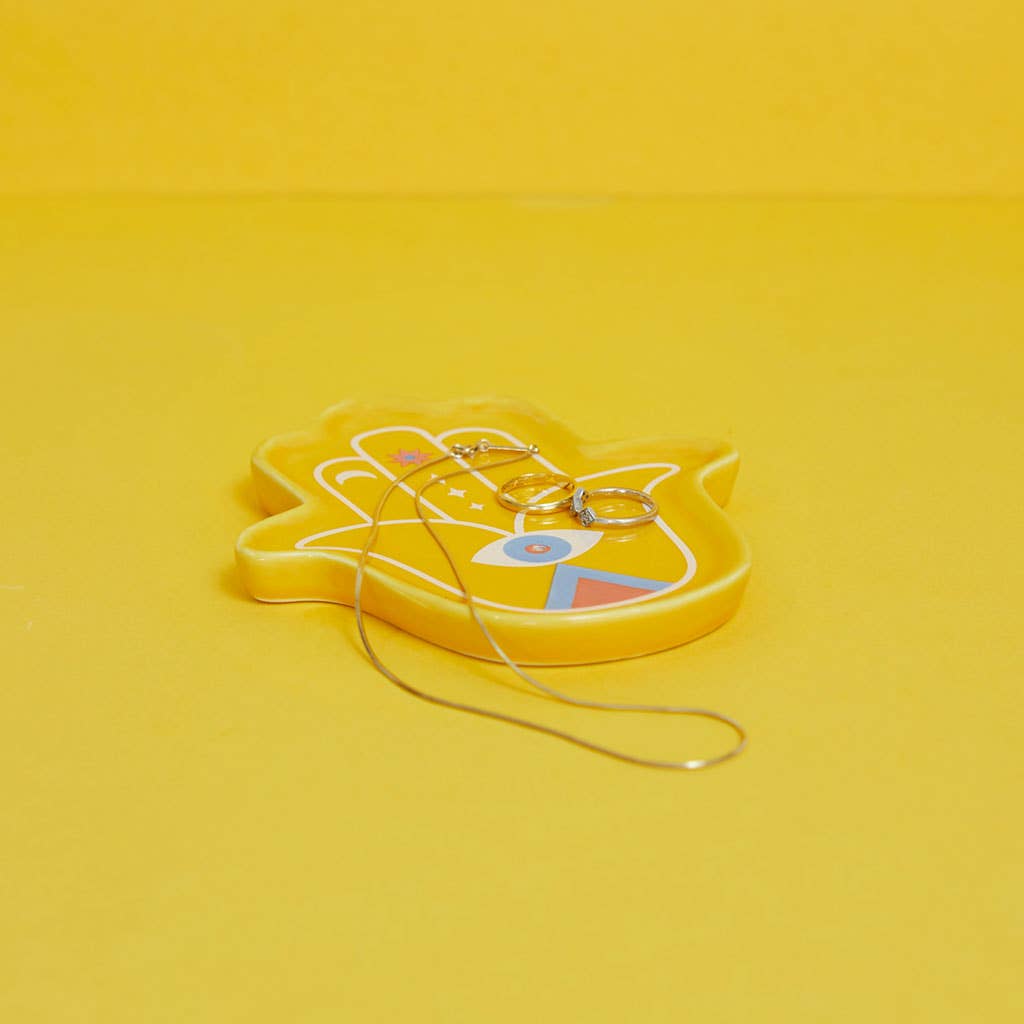 Yellow Lucky Hand Incense Holder