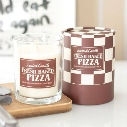 Freshly baked pizza scented candle