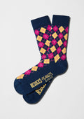BeSnoopy Diamants Bleu marine - Chaussettes 100 % coton biologique