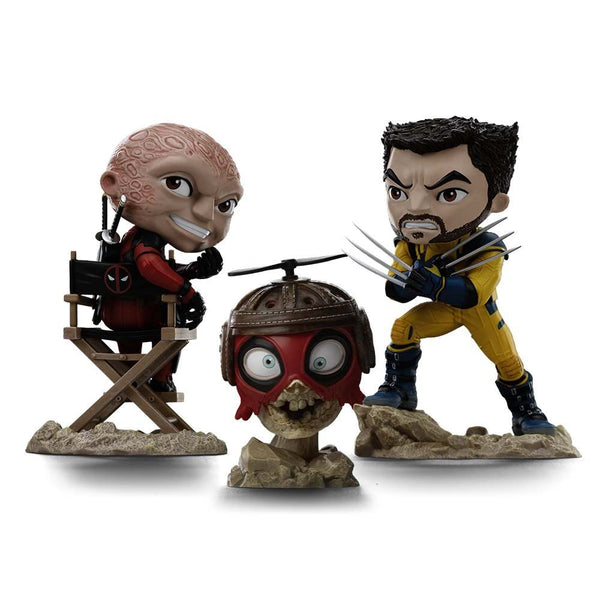 Deadpool, Wolverine and Headpool Figure - Deadpool & Wolverine - Mini Co.
