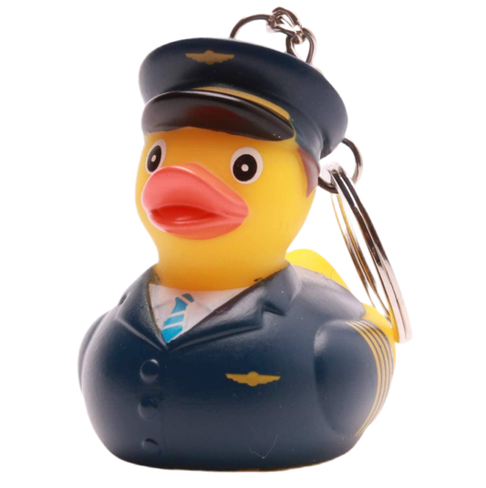 Airline Pilot Ducks Keychain