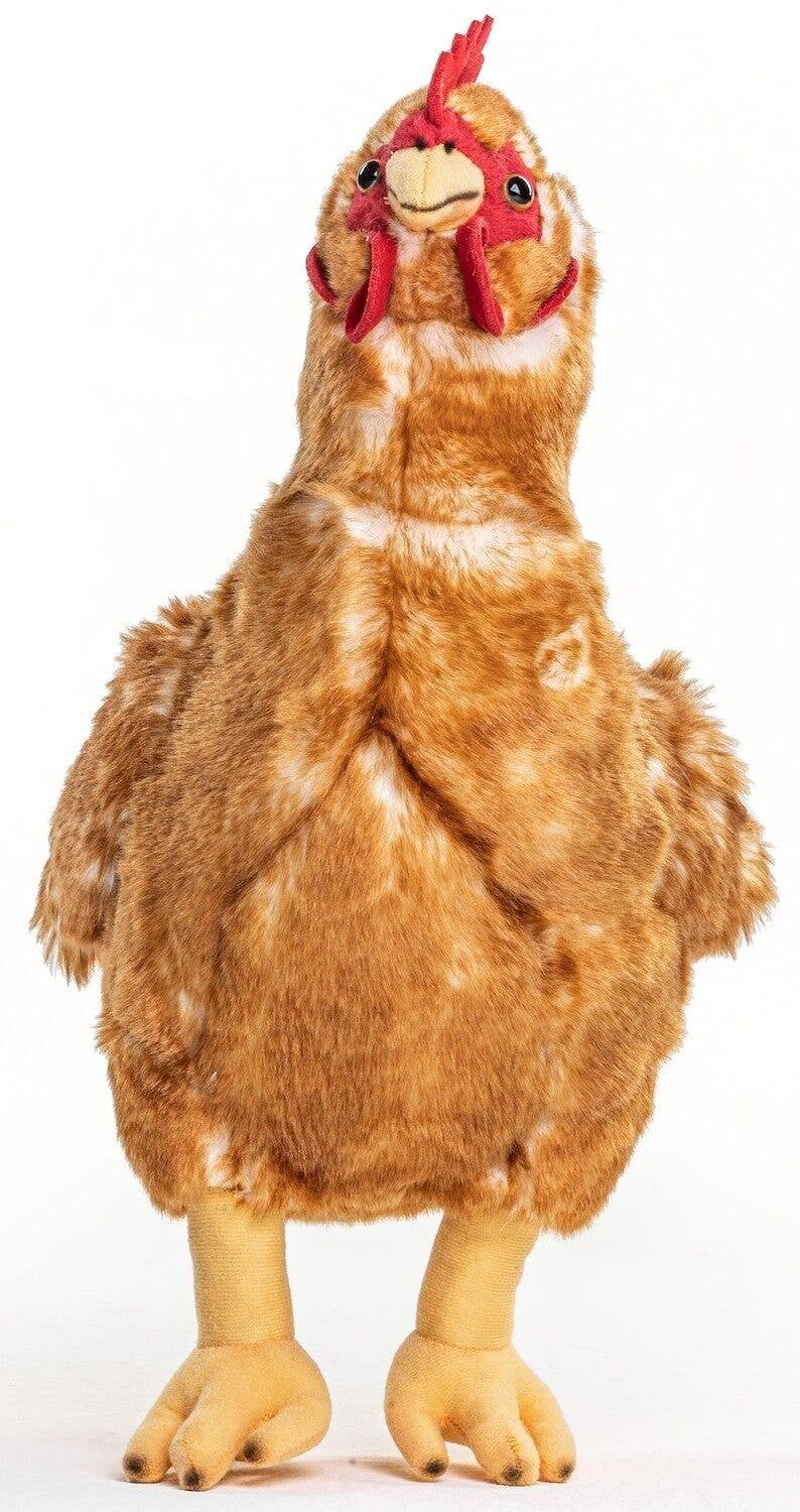 Peluche Poule Brune avec Œuf