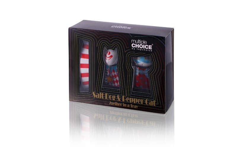 Salt and Pepper Circus Dog and Cat