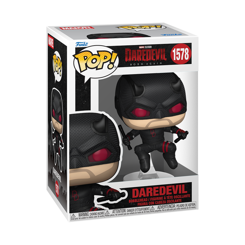Funko Pop! Daredevil (Black Suit) (Born Again) #1578 - vue officielle 2