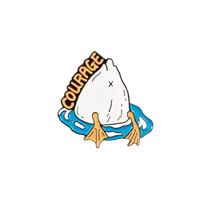 pins canard blanc courage