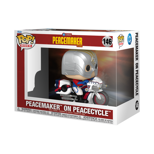 Pop! Rides Peacemaker sur Peacecycle #146 - boîte officielle