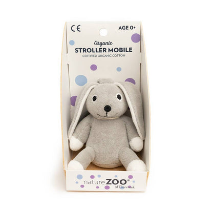 Rabbit stroller mobile - grey