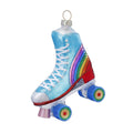 Weihnachtsanhänger Rollschuhe aus Glas, 10 cm