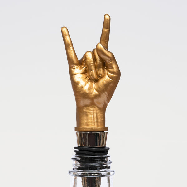 "Rock On" Bottle Stopper