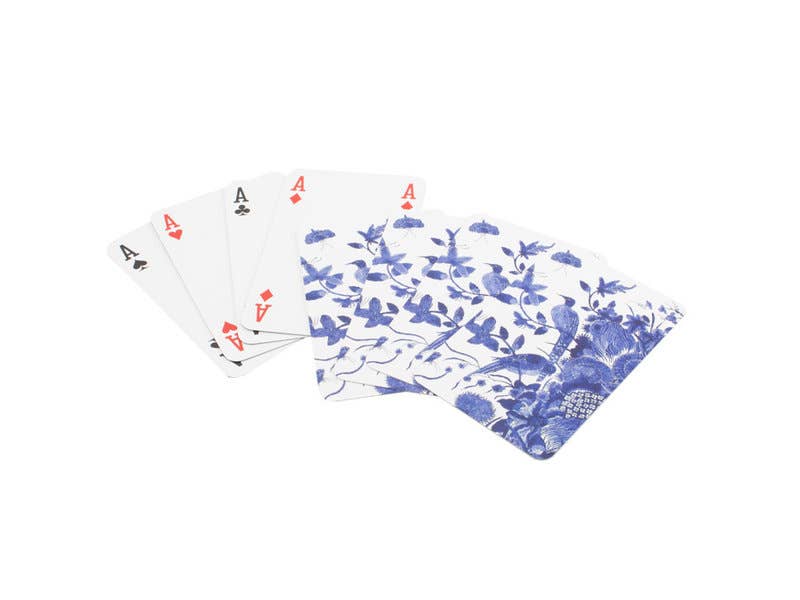 Playing cards, Delft blue birds