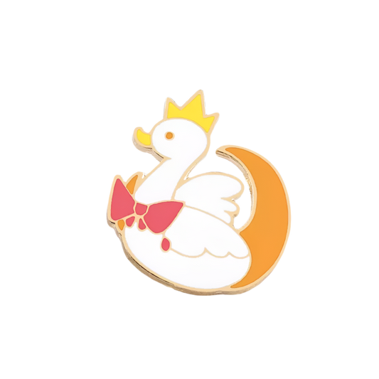 Pin's Canard Blanc Lune