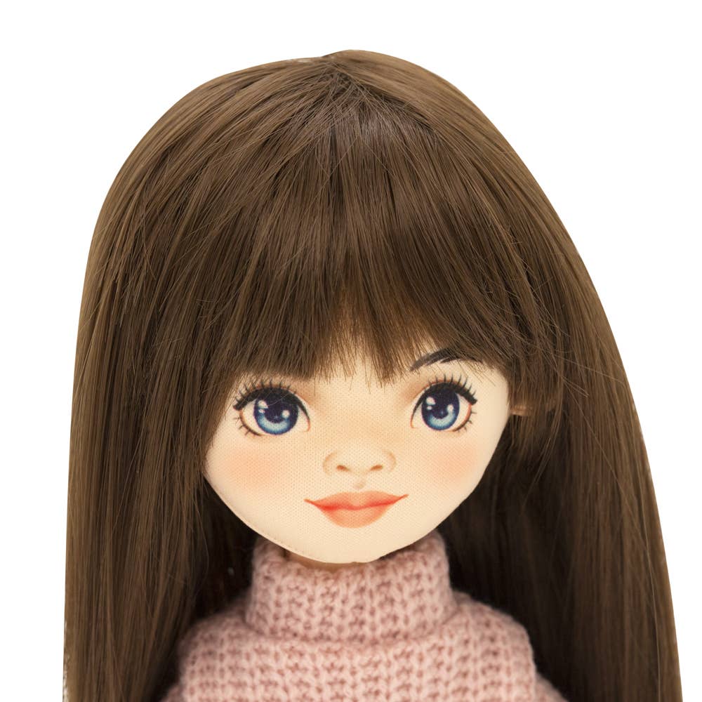 Sophie-pop met spijkerrokje, 32 cm